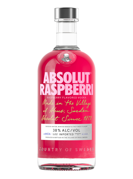 Absolut Raspberri, 70 cl – 38º