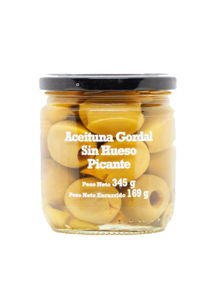 Aceituna Gordal s/hueso picante Losada 345g