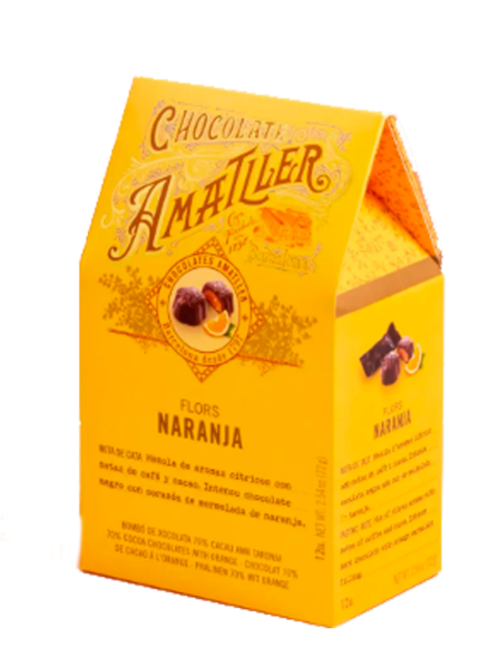 Amatller Chocolate Flores Naranja