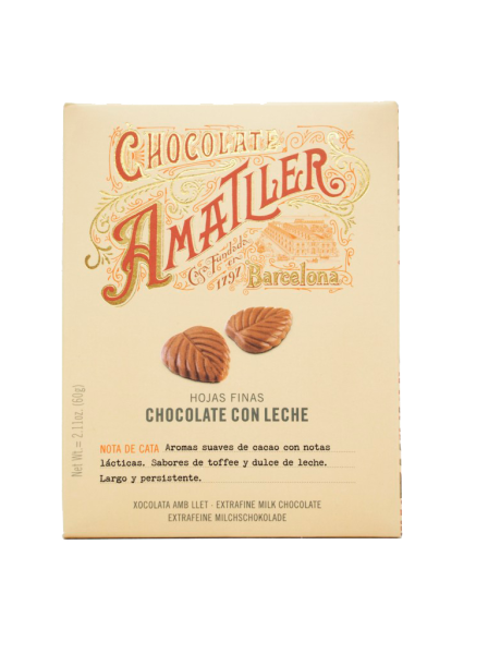 Amatller Hojas Chocolate con leche