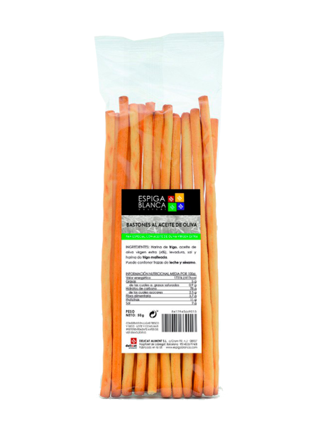 Bastones al aceite de oliva Espiga Blanca 50g