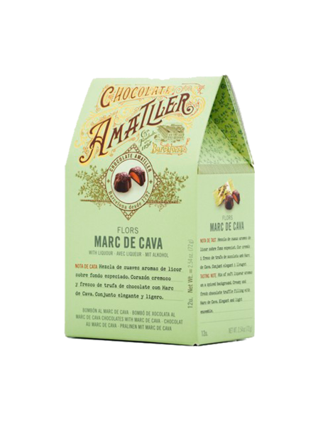 Bombones Amatller Chocolate Flores Marc de Cava 72g