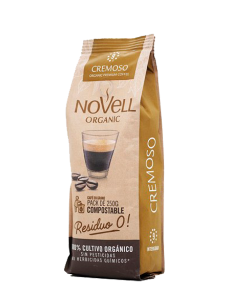 Café Cremoso en grano Novell 250g