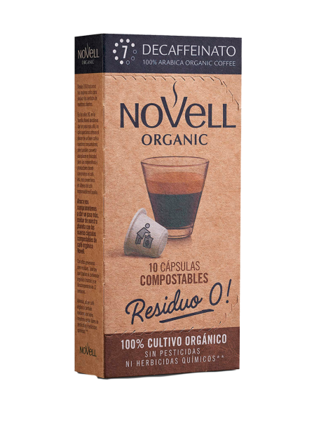 Café Descafeinado en cápsulas Novell 10ud