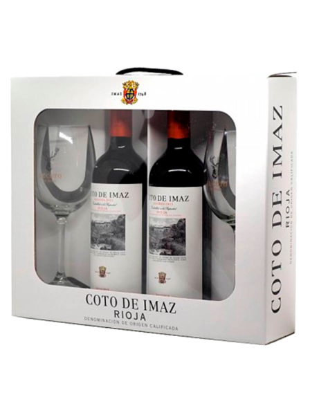 Coto Imaz Reserva Estuche 2 copas+2 botellas