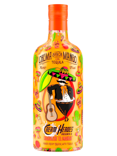 Crema sabor Mango con Tequila Mariachi 70cl