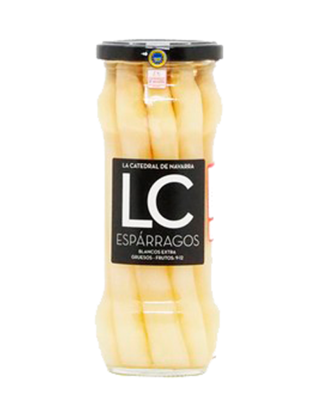 Espárrago blanco extra grueso 9-12 La Catedral de Navarra 345g