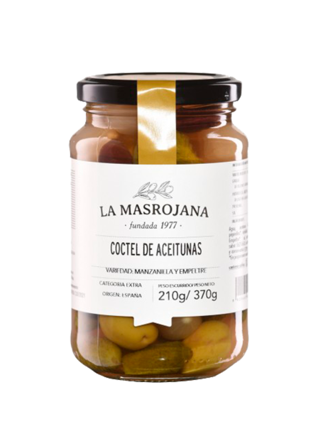 La Masrojana Cóctel De Aceitunas Manzanilla/Empeltre – 370 g