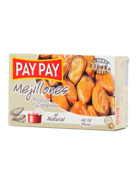 Mejillón al natural 14/18 Pay Pay 115g