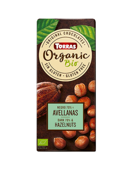 Orgánico 70% Negro con Avellanas 100g