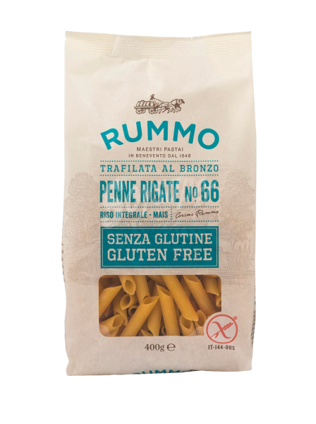 Pasta Penne Rigate nº 66 sin gluten Rummo 400g