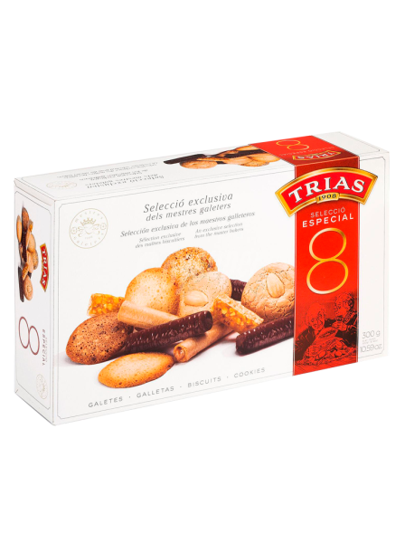 Pastas surtido especial 8 Trias caja 300g