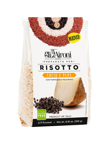 Preparado de Risotto con queso Pecorino y pimienta Gil Aironi 250g