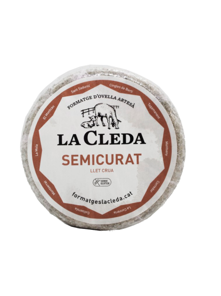 Queso de oveja semicurado La Cleda pieza 410g