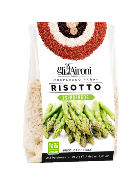 Risotto con espárragos Gli Aironi 250g