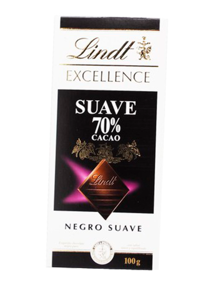 Tableta chocolate negro 70% suave Lindt Excellence 100g