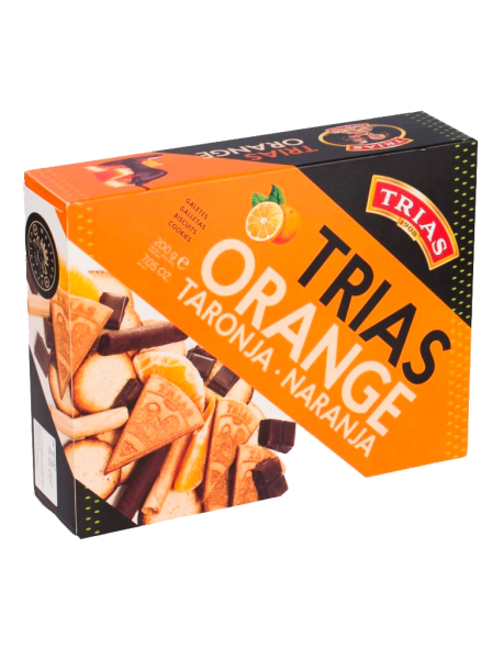Trias Caja Galletas Con Naranja 200g