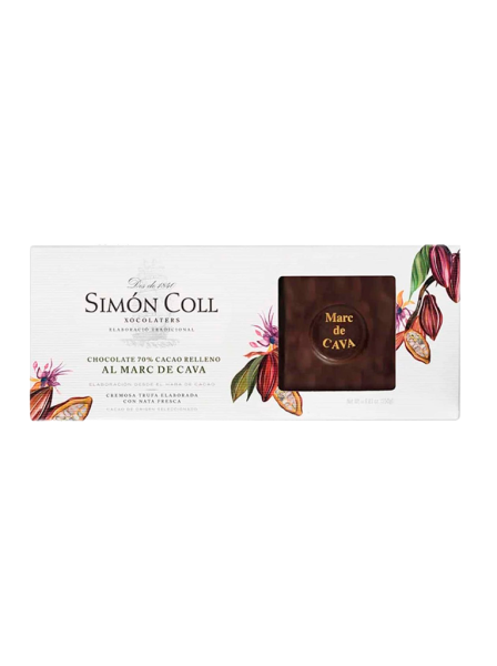 Nougat au chocolat truffé au marc de cava Simón Coll 250g